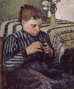 Camille Pissarro Woman Sewing china oil painting artist